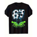 Men's And Women's Pure Cotton Round Neck Short-sleeved Printed T-shirt Top