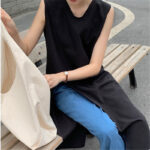 Sleeveless Minimalist V-neck Tank Dress