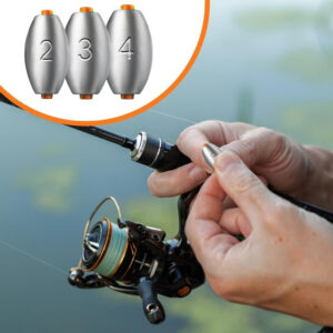 50-Piece Set Of Sea Fishing Weights With Plastic Core, Mixed 9 Sizes, Small Fishing Sinkers: 2g, 3g, 4g, 5g, 6g, 8g, 10g, 15g, 20g—Fishing Sinkers For Carp Fishing And Tackle