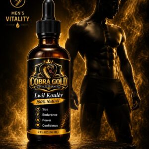 Cobra Gold Royal Performance Oil – 100% Natural Snake Oil (2 FL OZ / 60 ML) Natural Lwil Koulèv