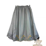 Japanese-style Forest-inspired Fresh And Vintage Elastic-waist Design