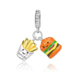 DIY Dripping-oil Hamburger And Fries Pendant