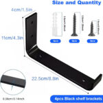 4 8 Pack Rustic Shelf Brackets Scaffold Board Industrial Solid Steel Heavy Duty