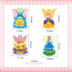 Elves Craft Kits: 12-Piece Felt Embroidery Set With 700 Fabric Pieces, 4 Magical Elf Motifs For Crafting, Creative Needle Painting Set For Girls, Complete Craft Kit With Tools And Sponge Mat