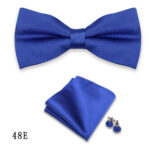 Mens Formalwear Accessory Burgundy Bow Tie Set
