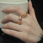 Court-style Vintage Pigeons-blood Ruby Gold Ring