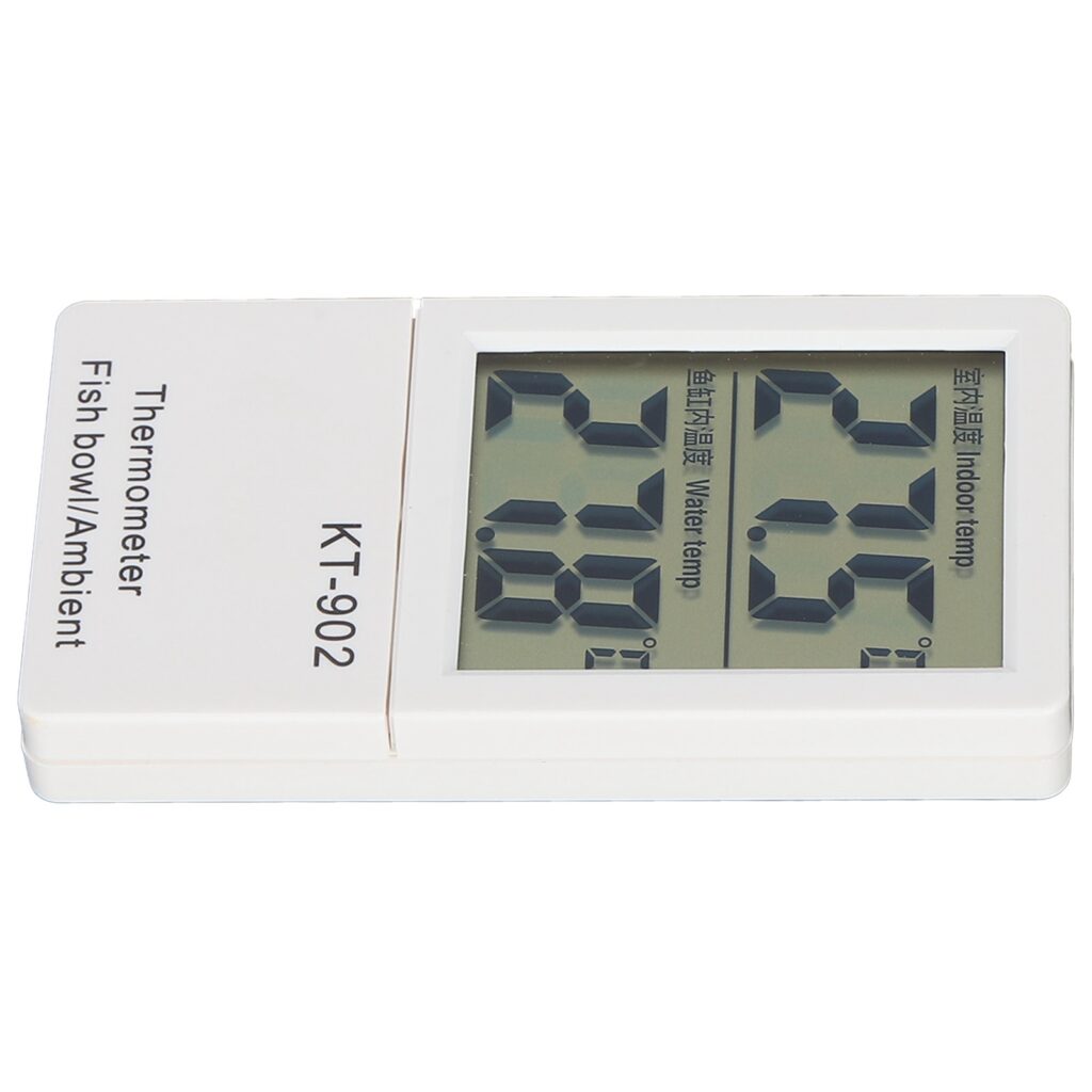 KT‑902 Aquarium Fish Tank Thermometer Dual Digital Display For Reptile Turtle Incubators