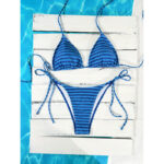 Womens Two-piece Swimsuit, Lace-up, Sexy Bikini For Hot Springs