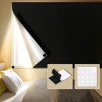 420D Blackout Fabric, Fully Opaque Curtains, Portable And Cut-to-size Sun-blocking Shade Curtains