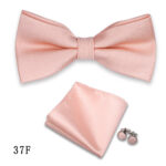 Mens Formalwear Accessory Burgundy Bow Tie Set