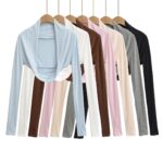 Shrug Short Cape Shoulder-covering Sun-protection Layering Piece Sleeveless Cardigan