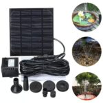 Garden Solar Water Pond Pump Powered Panel Kit Outdoor Pool Fountain Submersible