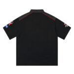 American Retro Fashion Racing Letter Lapel Embroidery Niche