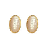Cross-border European American Women Stud Earrings, Niche Premium Texture Large Faux Pearl Design, Versatile Fashion Ear Jewelry For Ladies