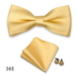 Mens Formalwear Accessory Burgundy Bow Tie Set