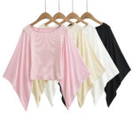 Womens Summer New Sexy Slim-fit Solid-color Versatile Sun-protection Top