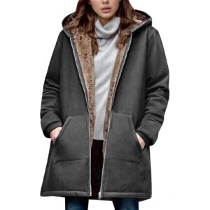Vest With Hood Coat Print Dress Women’s Style