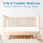 Crib Mattress, Dual-Sided Toddler And Baby Mattress With Washable Airfiber Insert And Removable Cover, 1 0 0 Breathable, Organic Cotton 5 Firm Fit Standard Size Toddler Bed