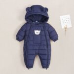 Outdoor One-piece Jumpsuit Set Cotton-padded Jacket