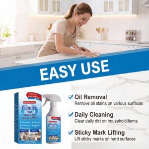 JAKEHOE Multi-Purpose Cleaner With Gentle Formula Cleans And Removes Grease, Stains, And Odors From Furniture, Tiles, And Kitchens.