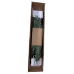 5' Artificial Real Touch Pine Tree in Black Plastic Pot, 2pc/set
