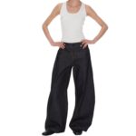 Womens Relaxed-fit Straight-leg Pants American Style