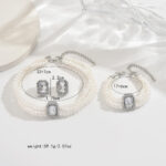 European And American Cross-Border Jewelry French Elegant Multi-Layer Imitation Pearl Necklace Accessible Luxury String Jewelry Stone Necklace Set