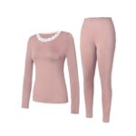 Warm Long-Sleeve Casual Autumn Top And Pants Set
