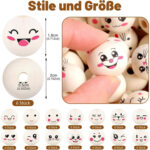 150 Wooden Beads With Holes For DIY Jewelry Making, Craft Projects, And Decorations—Party Supplies Set