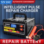2500A HEAVY DUTY 12 24V AUTOMATIC CAR BATTERY CHARGER SMART PULSE REPAIR TRICKLE