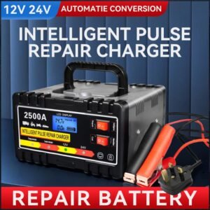 2500A HEAVY DUTY 12 24V AUTOMATIC CAR BATTERY CHARGER SMART PULSE REPAIR TRICKLE
