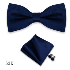 Mens Formalwear Accessory Burgundy Bow Tie Set