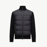 Mens Winter Patchwork Long-Sleeve Stand-Neck Sweater Coat