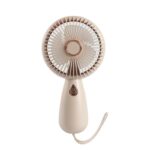 USB-Charged Simple Handheld Portable Mini Fan With LED