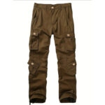 Men's Cargo Pants 3D Multi Pockets Loose Straight Leg Work Pants Wear Resistant Outdoor Casual Hiking Trousers Plus Size