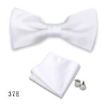 Mens Formalwear Accessory Burgundy Bow Tie Set