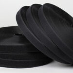 Black Luggage With Polyester Velcro Straps