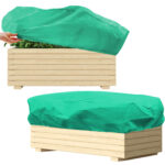 Protective Covers For Flower Boxes, Set Of 2—Winter Insulation For Plants In Pots And Boxes—Garden Accessories Set
