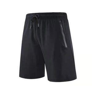 Men Summer Solid Quick Dry Loose 5 Inch Shorts, Casual Fitness Running Shorts For Student Morning Jog