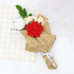 Handmade Crochet Flower Bouquet For Birthday,wedding,party Gift