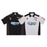 American Retro Fashion Racing Letter Lapel Embroidery Niche