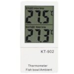 KT‑902 Aquarium Fish Tank Thermometer Dual Digital Display For Reptile Turtle Incubators