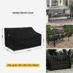 Protective Cover For 2-Seater Garden Bench - Cover For Outdoor Furniture - Party Decorations
