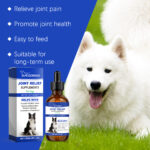 Dog Joint Relief Liquid Supplement Drops, Hip & Joint Care Support For All Breeds Dogs, Relieve Joint Pain, Reduce Inflammation, Restore Cartilage, Improve Mobility, 60ml