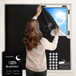 420D Blackout Fabric, Fully Opaque Curtains, Portable And Cut-to-size Sun-blocking Shade Curtains