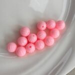 10mm Pumpkin Acrylic Beads, Solid Color PS Plastic Round Charms With Straight Hole For DIY Jewelry Making, Bracelets, Necklaces & Kids Crafts, Mixed Pastel Colors