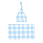 Newborn Swaddle Blanket And Knotted Baby Hat 2-Piece Set