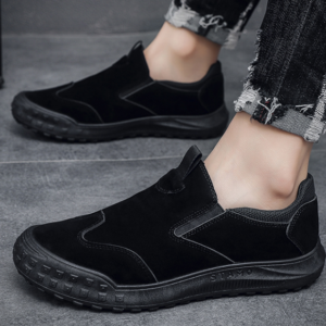 Men’s Slip-On Casual Safety Shoes, Low-cut, Waterproof, Anti-slip Wear-resistant Outdoor Work Shoes