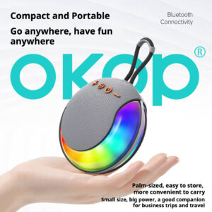 KP-834 Model New Portable Wireless Bluetooth Speaker Compact Outdoor Little Steel Cannon With Ambient Light And Subwoofer Bass