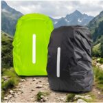 Backpack Cover Size M In Black And Green - Protective Cover For Daypacks And Travel - Accessory Set